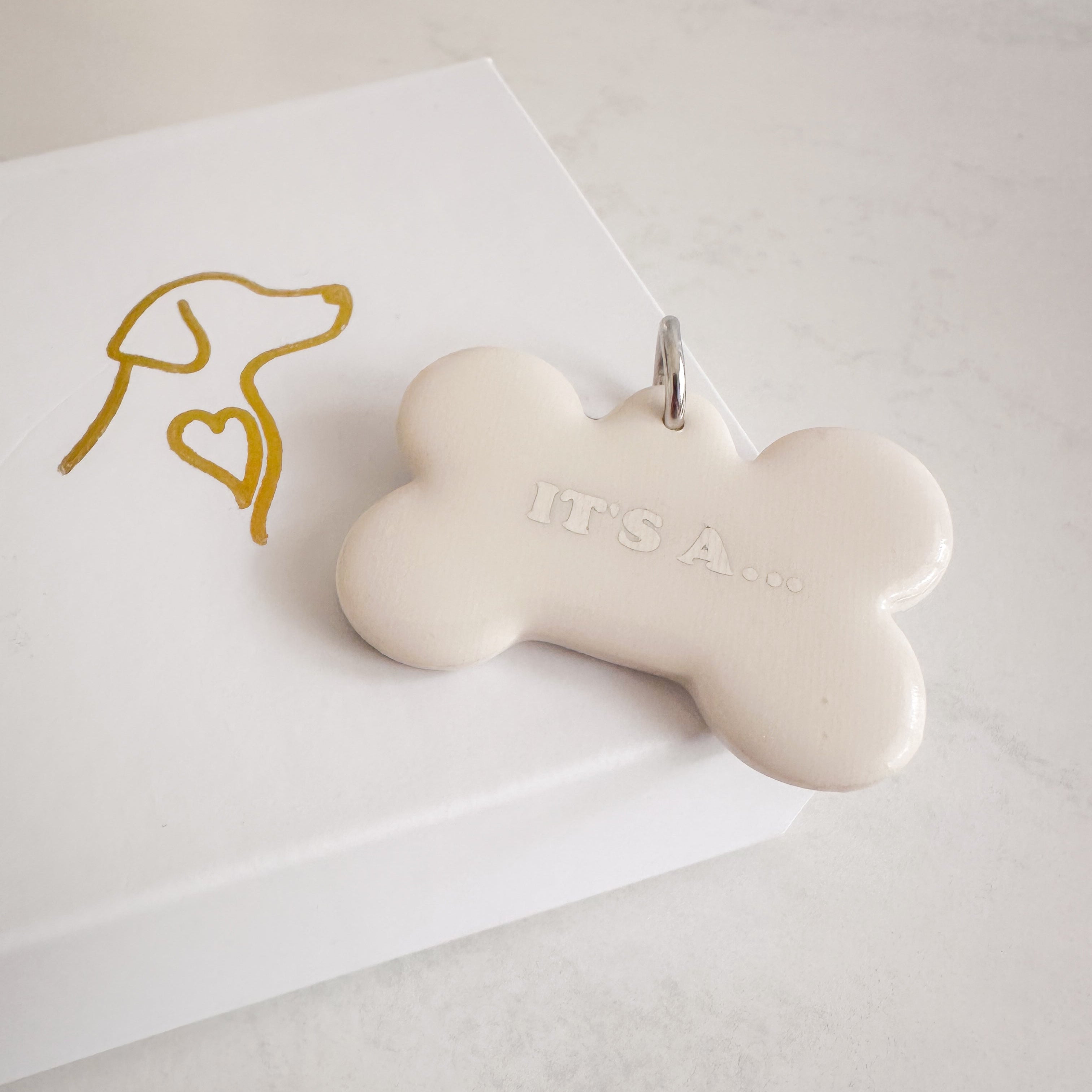 pet id tag for gender reveal
