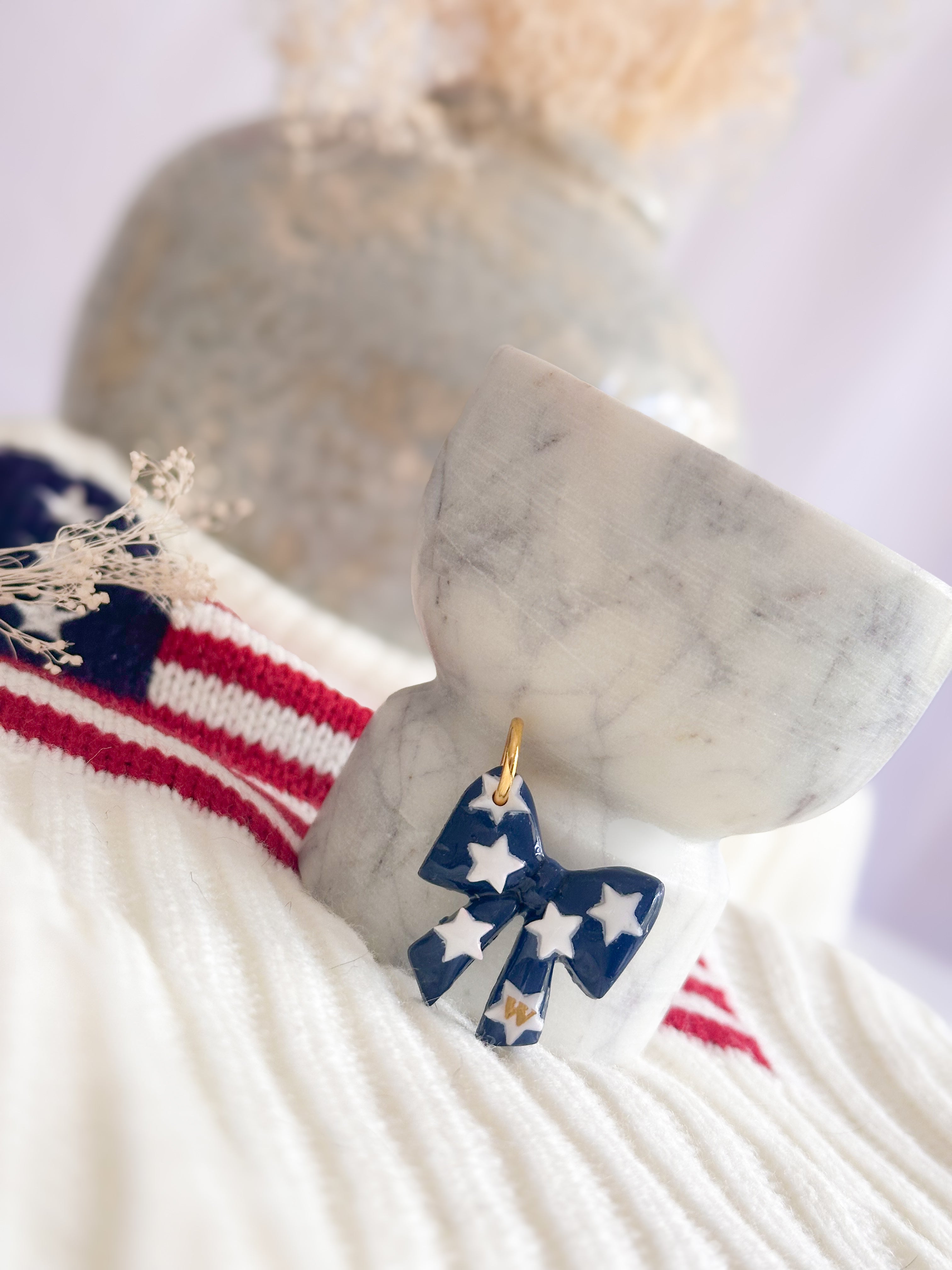 Starry Blue Bow - Pet Tag for Dogs, Cats & Other Pets